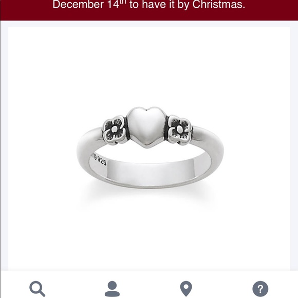 James Avery Jewelry - James Avery sterling silver heart and flowers ring